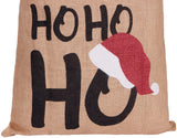 BRUBAKER Christmas Sack Ho Ho Ho - 31.5 Inches Holiday Gift Bag with Drawstring for Gifts - Large Jute Sack