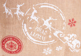 BRUBAKER Christmas Sack Special Delivery - Santa with Sleigh - 31.5 Inches Holiday Gift Bag - Santa Sack - Jute Sack