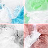 BRUBAKER 4-Piece Bath Sponge Set - 1.76 oz Exfoliating and Massage Shower Loofahs - Gentle Scrub Sponges for Bathing - P