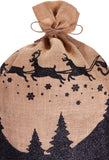 BRUBAKER Christmas Sack Most Wonderful Time of the Year - 31.5 Inches Holiday Gift Bag - Santa Sack - Santa Design