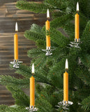 KANEA Premium Beeswax Tree Candles - 3.75 x 0.5 Inches Christmas Candles for Pyramids, Carousels & Chimes - Made in Euro