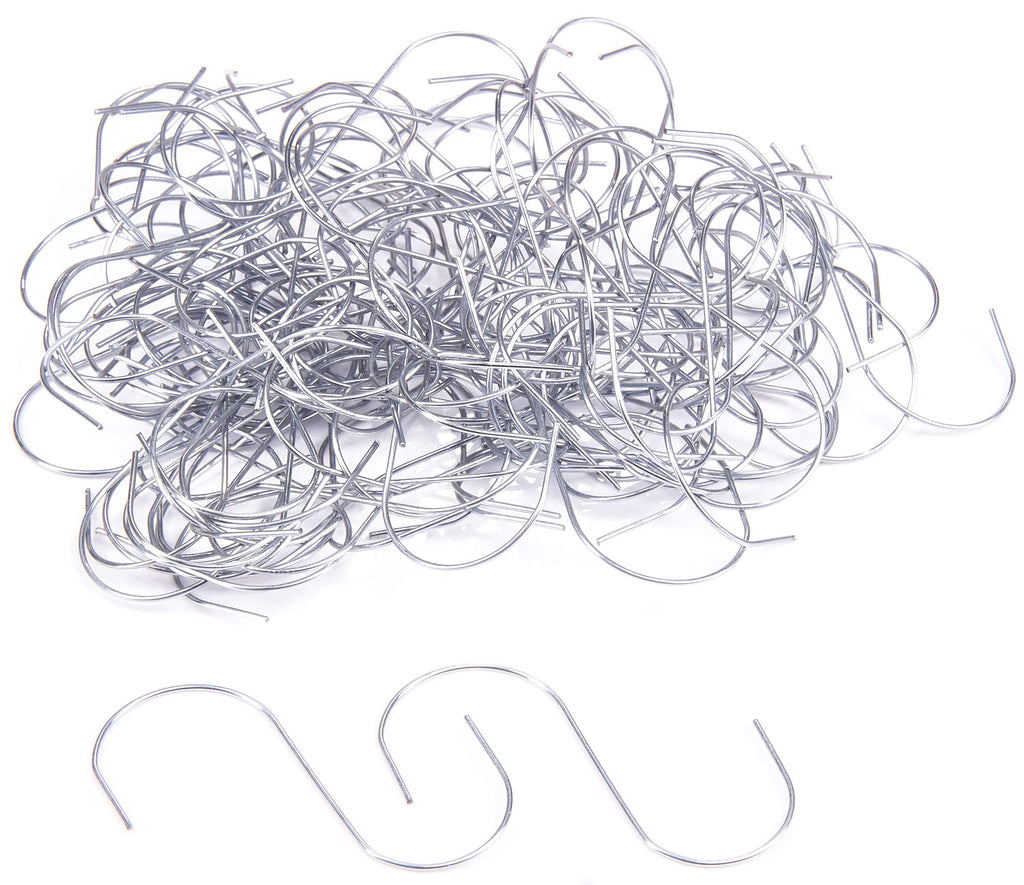 BRUBAKER Multipack Ornament Hooks - S-Hook Ball Hangers for Christmas Balls and Tree Decorations - Metal Decorating Hang