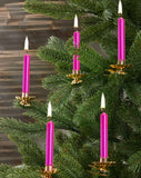 KANEA Premium Tree Candles - Christmas Wax Candles for Pyramids, Carousels & Chimes - 3.75 x 0.5 Inches - Made in Europe