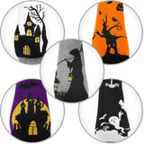 BRUBAKER 5 Pairs of Halloween Socks - Funny Cotton Socks with Pumpkin, Skeleton & Ghost - Colorful Set for Women & Men -