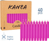 KANEA Premium Tree Candles - Christmas Wax Candles for Pyramids, Carousels & Chimes - 3.75 x 0.5 Inches - Made in Europe