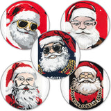 BRUBAKER 5 Pairs of Christmas Socks - Funny Men's Footwear for Holiday Season - Funny Colorful Sock Set - Cotton - 8-12