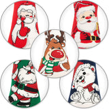 BRUBAKER 5 Pairs of Socks for Women - Merry Christmas - Funny Socks for Christmas and Holiday Season - Colorful Set Gift