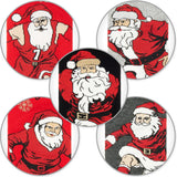 BRUBAKER 5 Pairs of Christmas Socks - Funny Men's Footwear for Holiday Season - Funny Colorful Sock Set - Cotton - 8-12