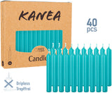 KANEA Premium Tree Candles - Christmas Wax Candles for Pyramids, Carousels & Chimes - 3.75 x 0.5 Inches - Made in Europe