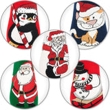 BRUBAKER 5 Pairs of Socks for Women - Merry Christmas - Funny Socks for Christmas and Holiday Season - Colorful Set Gift