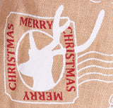 BRUBAKER Large Christmas Sack - Santa Express Stamps Gift Bag - 31.5 Inches Holiday Sack - Merry Christmas Design