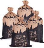 BRUBAKER Christmas Sack Most Wonderful Time of the Year - 31.5 Inches Holiday Gift Bag - Santa Sack - Santa Design