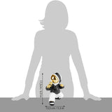 BRUBAKER Figurine Astronaut Singer with Golden Microphone and Black Hoodie - 6.7 Inch Spaceman Space Decor Figure with Chrome Plated Helmet - Hand Painted - Gold, Black and White