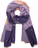 BRUBAKER Cashmirillo Women’s Scarf with Heart Pattern – 78.7" x 27.5"