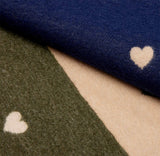 BRUBAKER Cashmirillo Women’s Scarf with Heart Pattern – 78.7" x 27.5"