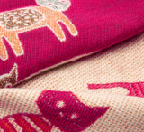 BRUBAKER Cashmirillo Women’s Scarf with Cat Pattern – 78.7" x 27.5"