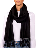 BRUBAKER Cashmirillo Scarf for Women - Long, Warm, and Cozy with Tassels