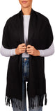 BRUBAKER Cashmirillo Scarf for Women - Long, Warm, and Cozy with Tassels