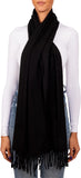 BRUBAKER Cashmirillo Scarf for Women - Long, Warm, and Cozy with Tassels