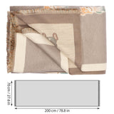 BRUBAKER Cashmirillo Women’s Scarf with Bulldog Pattern – 78.7" x 27.5"