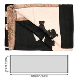BRUBAKER Cashmirillo Women’s Scarf with Dog Pattern – 78.7" x 27.5"