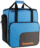 BRUBAKER Super Performance Ski Boot Bag Helmet Bag Backpack with Shoe Compartment - Blue Black