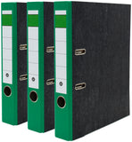 BRUBAKER 2-Ring 3-Inch Premium Black Marbled Binder - Pack of 3 - Multiple Colors - Made in Germany