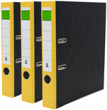 BRUBAKER 2-Ring 3-Inch Premium Black Marbled Binder - Pack of 3 - Multiple Colors - Made in Germany