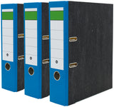 BRUBAKER 2-Ring 3-Inch Premium Black Marbled Binder - Pack of 3 - Multiple Colors - Made in Germany
