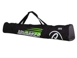BRUBAKER "Champion" - Ski Boot Bag and Ski Bag for 1 Pair of Ski, Poles, Boots and Helmet - Black Green