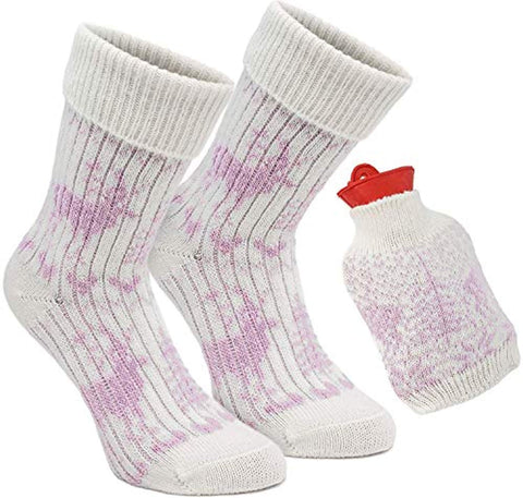 BRUBAKER Thick Alpaca Winter Socks for Men or Women 100% Alpaca