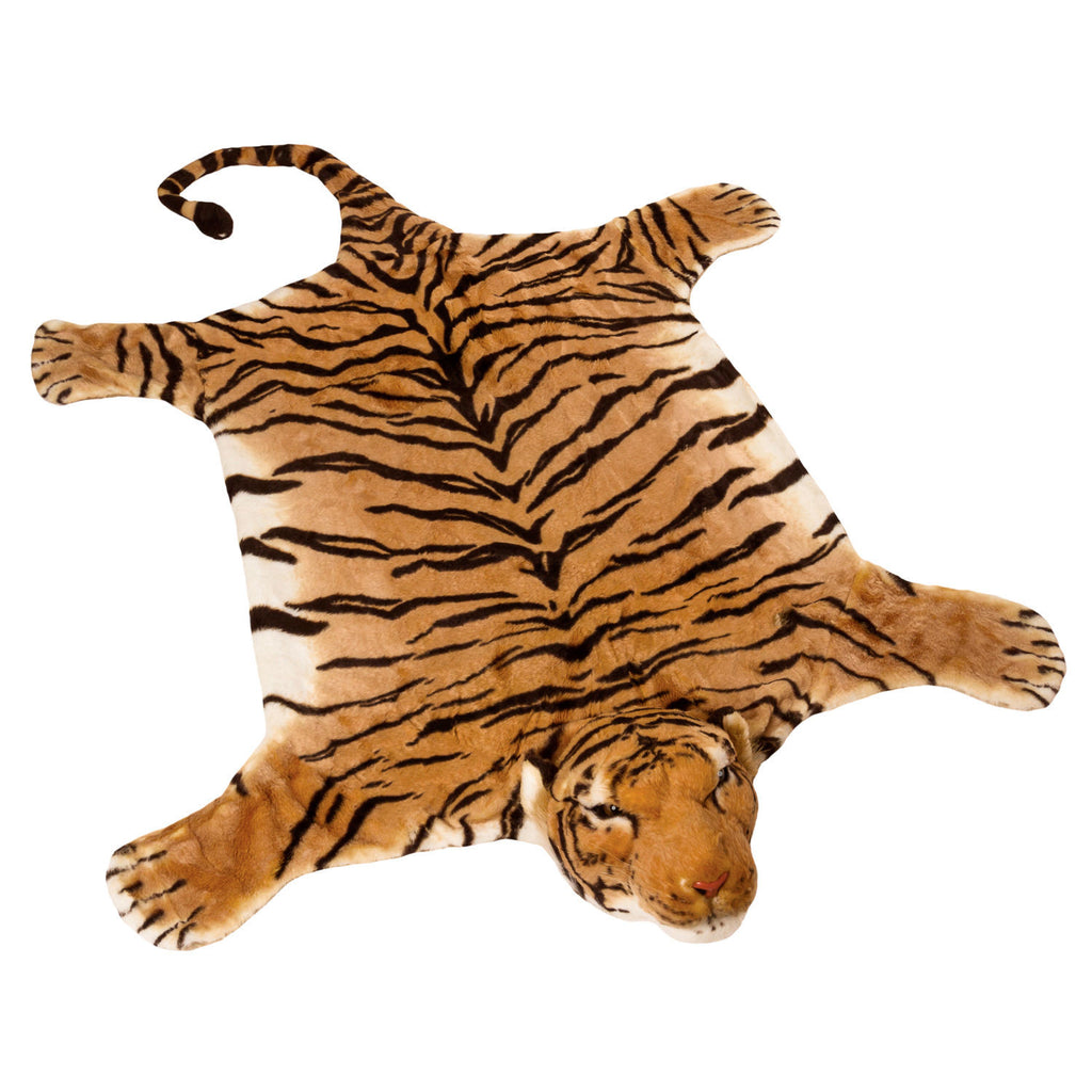 BRUBAKER Realistic Brown Plush Tiger Rug 72" x 42"