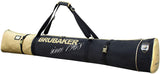 BRUBAKER Combo Ski Boot Bag and Ski Bag for 1 Pair of Skis, Poles, Boots, Helmet, Gear and Apparel - 170/190 cm - Black/Golden