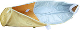 BRUBAKER Combo Ski Boot Bag and Ski Bag for 1 Pair of Skis, Poles, Boots, Helmet, Gear and Apparel - 66 7/8" (170 cm) - White/Golden