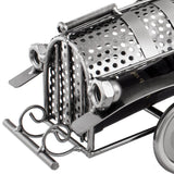 BRUBAKER Wine Bottle Holder "Classic Car" - Metal Sculpture - Wine Rack Decor - Tabletop - With Greeting Card