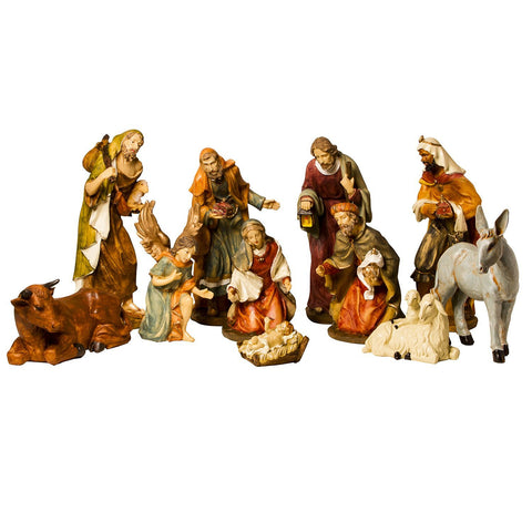 BRUBAKER Christmas Nativity Set - 10" Real Life Nativity Set - 11 Figurines