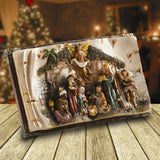 BRUBAKER Real Life Nativity Scene - 12 inches by 7 inches - 3D Book with Figurines - Christmas Holiday Decoration (Stand Not Included)