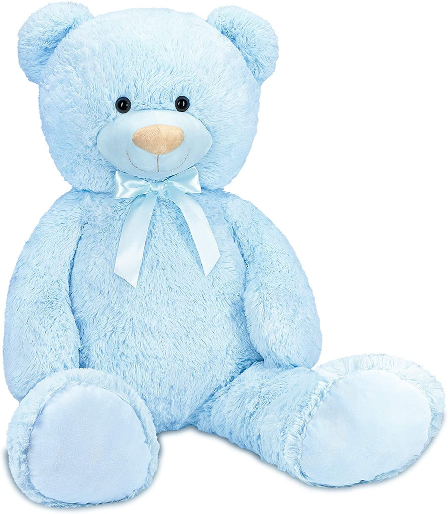 BRUBAKER XXL Teddy Bear 40 Inches - Light Blue - Soft Toy - Plush Cuddly Toy