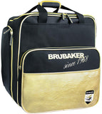BRUBAKER Ski Boot Bag for Boots, Helmet, Gear and Apparel - Black/Golden
