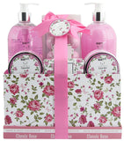 BRUBAKER Cosmetics 'Classic Rose' 13-Pieces Bath Set in Vintage Gift Box 15QF05