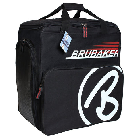 BRUBAKER Winter Sports Boot Bag & Helmet Bag "SUPER CHAMPION" - Backpack - Black/Red