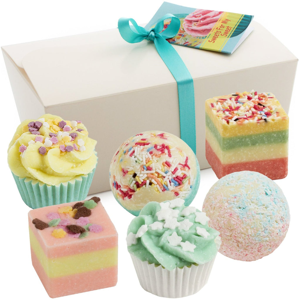 BRUBAKER "Sweets for my Sweet" Bath Melts Gift Set - Vegan - Organic - Handmade