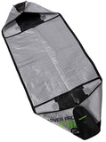 BRUBAKER Combo Set CarverTec Pro - Ski Bag and Ski Boot Bag for 1 Pair of Skis + Poles + Boots + Helmet - Silver Green
