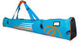 BRUBAKER Ski Bag Combo for Ski, Poles, Boots and Helmet - Limited Edition - Blue Orange