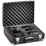 BRUBAKER Pro Aluminum Digital SLR Camera Case - Foam Padded - Black