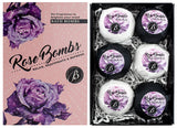 BRUBAKER 6 Handmade "Rose Bombs" Bath Bombs Gift Set - All Natural, Vegan, Organic Ingredients - Macadamia Nut Oil, Olive Oil, Almond Oil & Aloe Vera