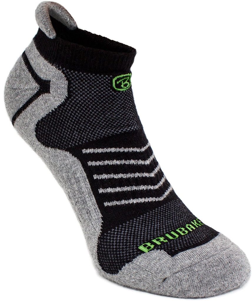BRUBAKER Unisex Cushion Low Cut Running & Athletic Performance Tab Socks - 6 Pairs - Various Colors