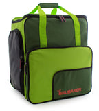 BRUBAKER Ski Bag Combo for Ski, Poles, Boots and Helmet - Limited Edition - Dark Green