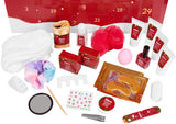BRUBAKER Cosmetics Beauty Advent Calendar 24 Body Care Products & Spa Accessories - The XXL Wellness Christmas Calendar for Women and Girls - Red