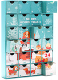 BRUBAKER Advent Calendar for Dogs to Fill - Reusable DIY Christmas Calendar for Treats, Snacks, Sweets for Your Four-Legged Friend or Family - Pet Calendar with 24 Doors